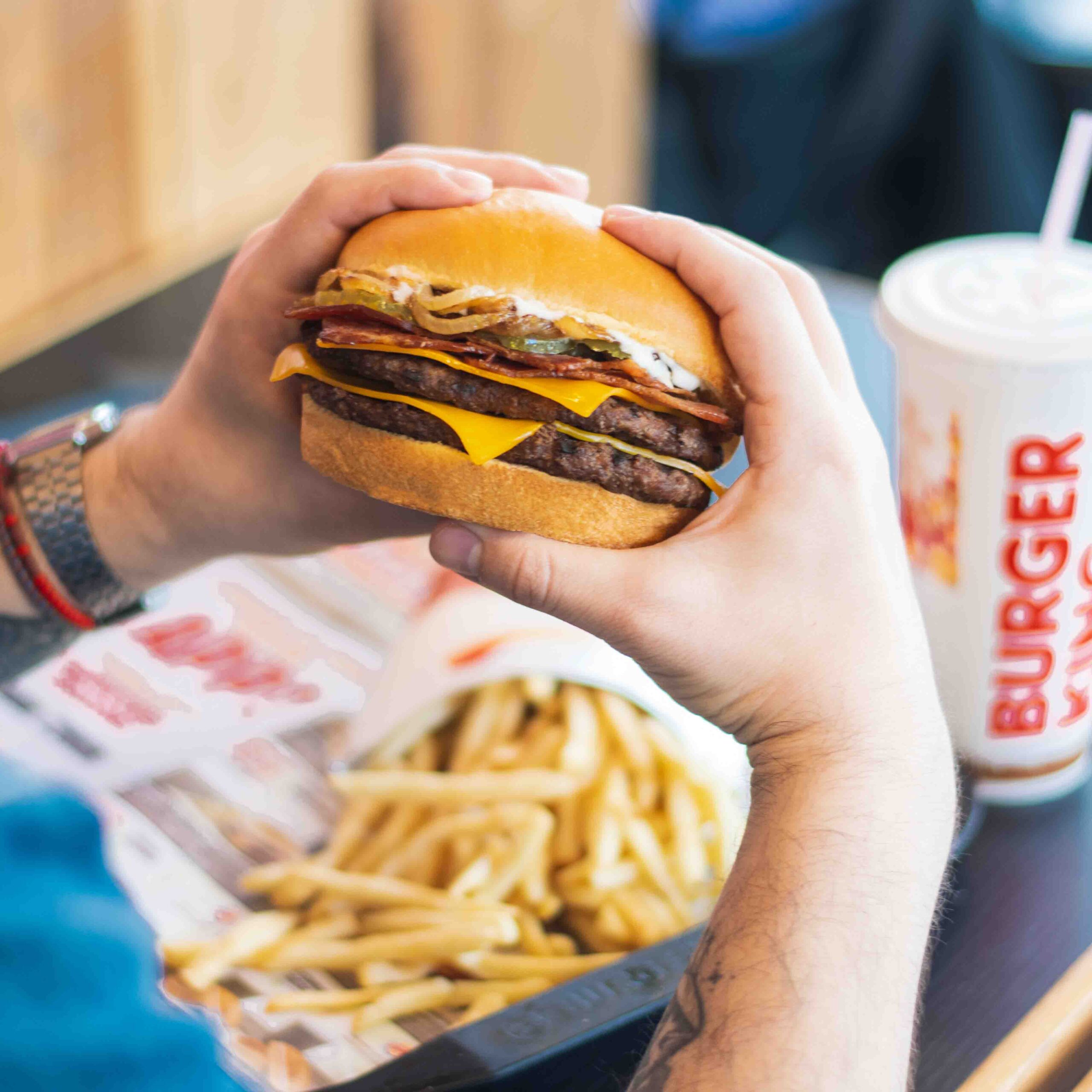 Social Media Burger King fotografías