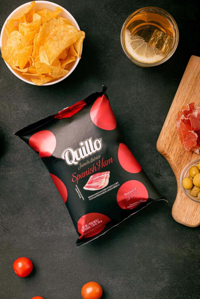 Quillo 3 Quillo - Premium Potato Chips fotografía publicitaria