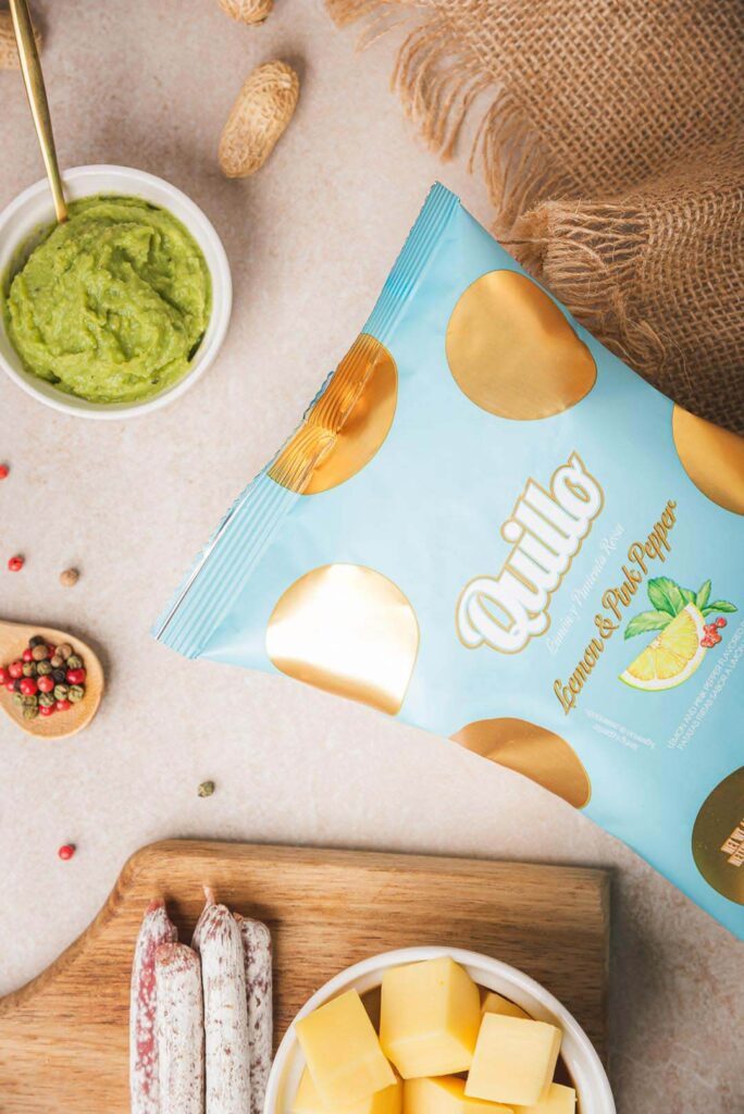 Quillo 6 Quillo - Premium Potato Chips fotografía publicitaria