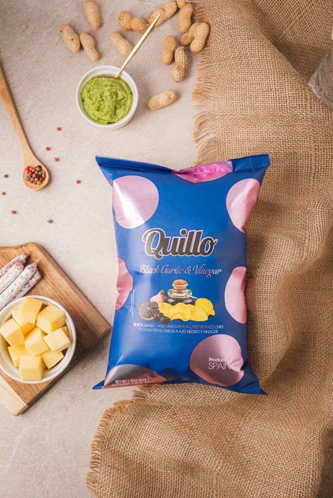 Quillo 7 Quillo - Premium Potato Chips fotografía publicitaria