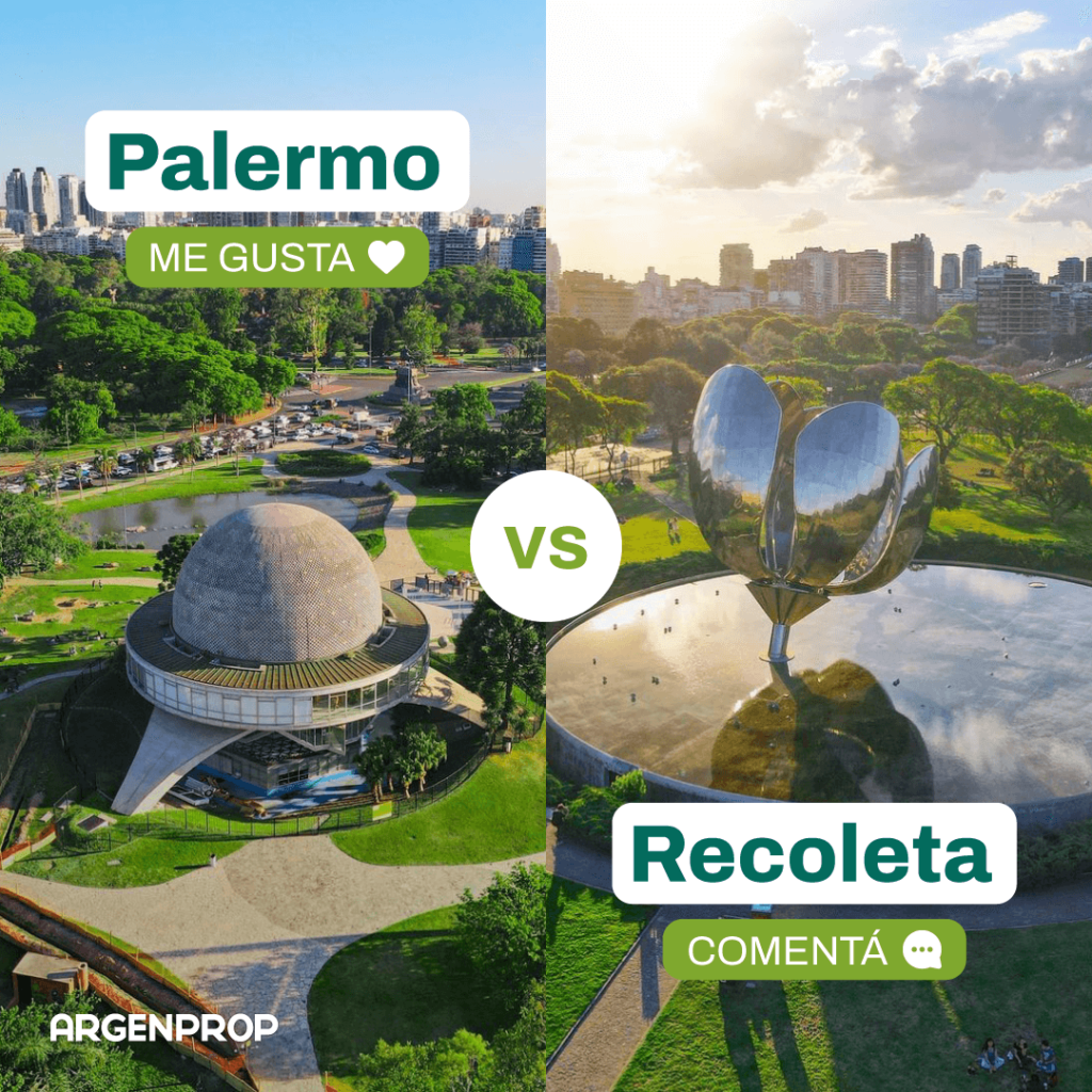 ARG01_POST_PalermoRecoleta_RX_V2 (2) Contenido para redes sociales especificamente Instagram y Facebook para la marca Argenprop