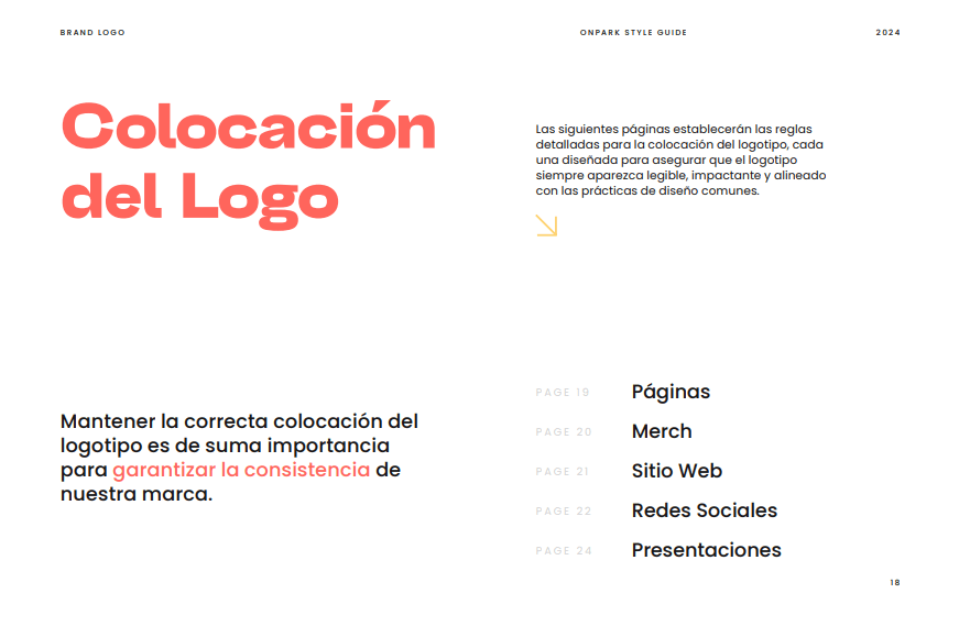 Ejemplo de manual de marca para branding de startups tecnologica enfocada en turismo Ejemplo de manual de marca para branding de startups tecnologica enfocada en turismo