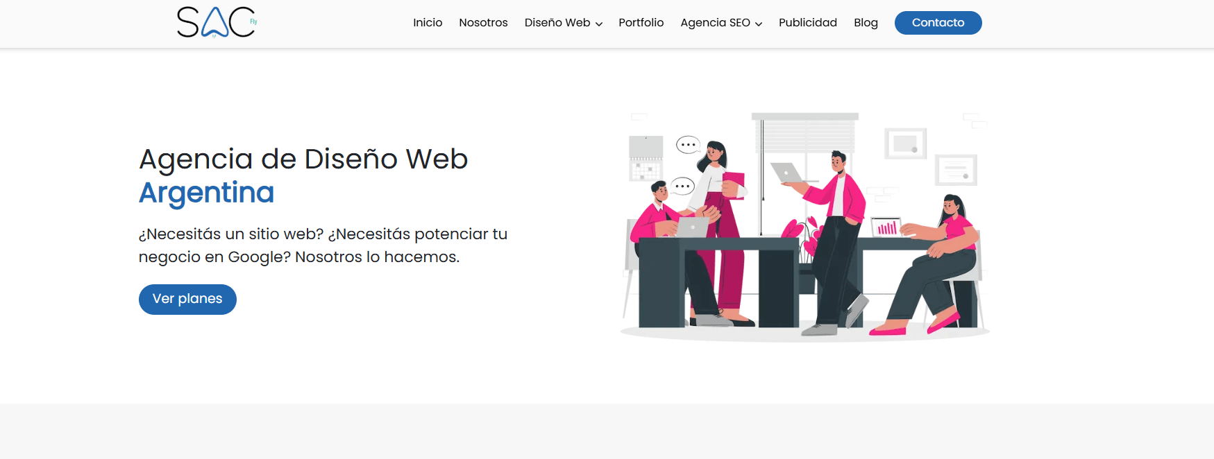 SAC Fly – Agencia de Diseño Web y SEO en Argentina