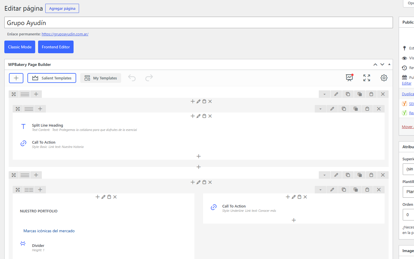 Desarrollo auto administrable para empresas con Wordpress